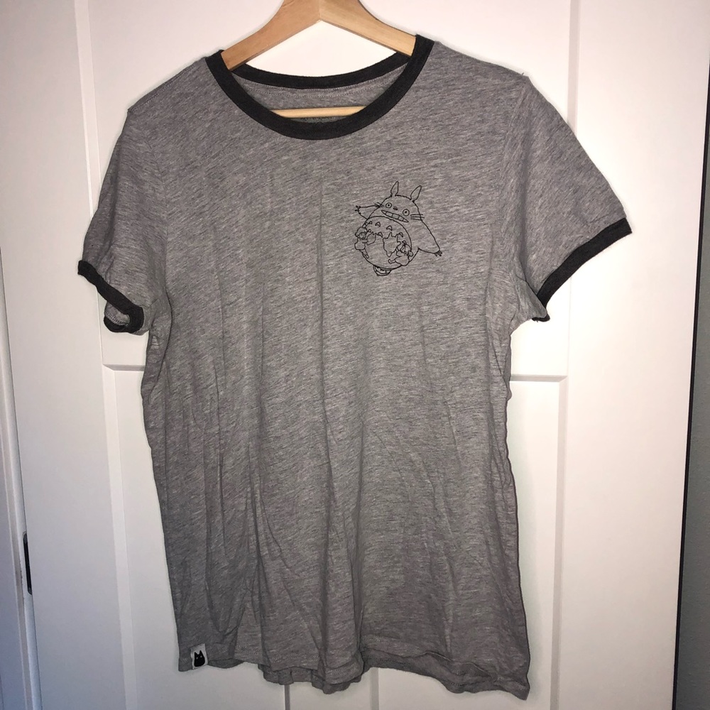 Totoro Ringer Short Sleeve T-shirt